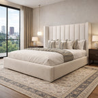 Panel Wingback Bed