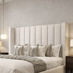 Panel Wingback Bed